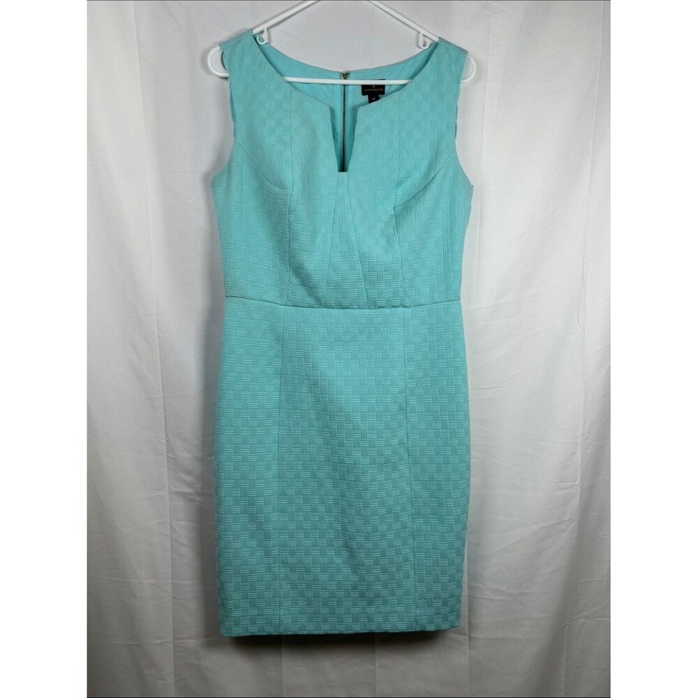 Worthington Princess Cut Shift Dress Women’s Size 14 Aqua